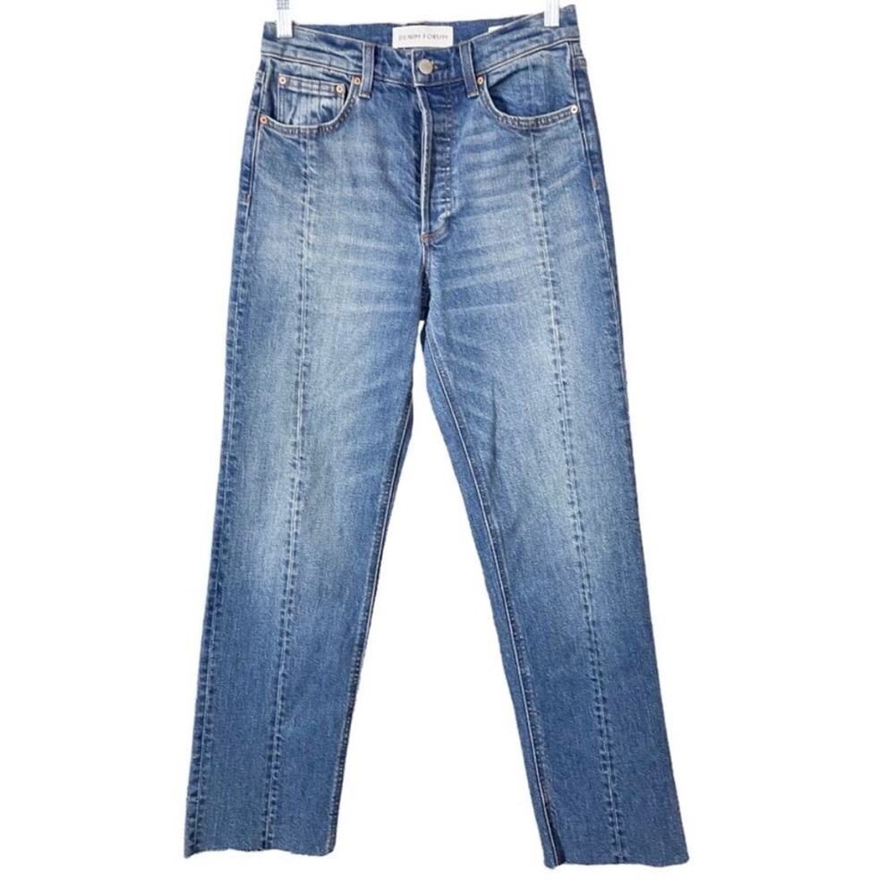 Denim Forum The Arlo High Rise Straight High-Waisted Straight jeans Sz 27